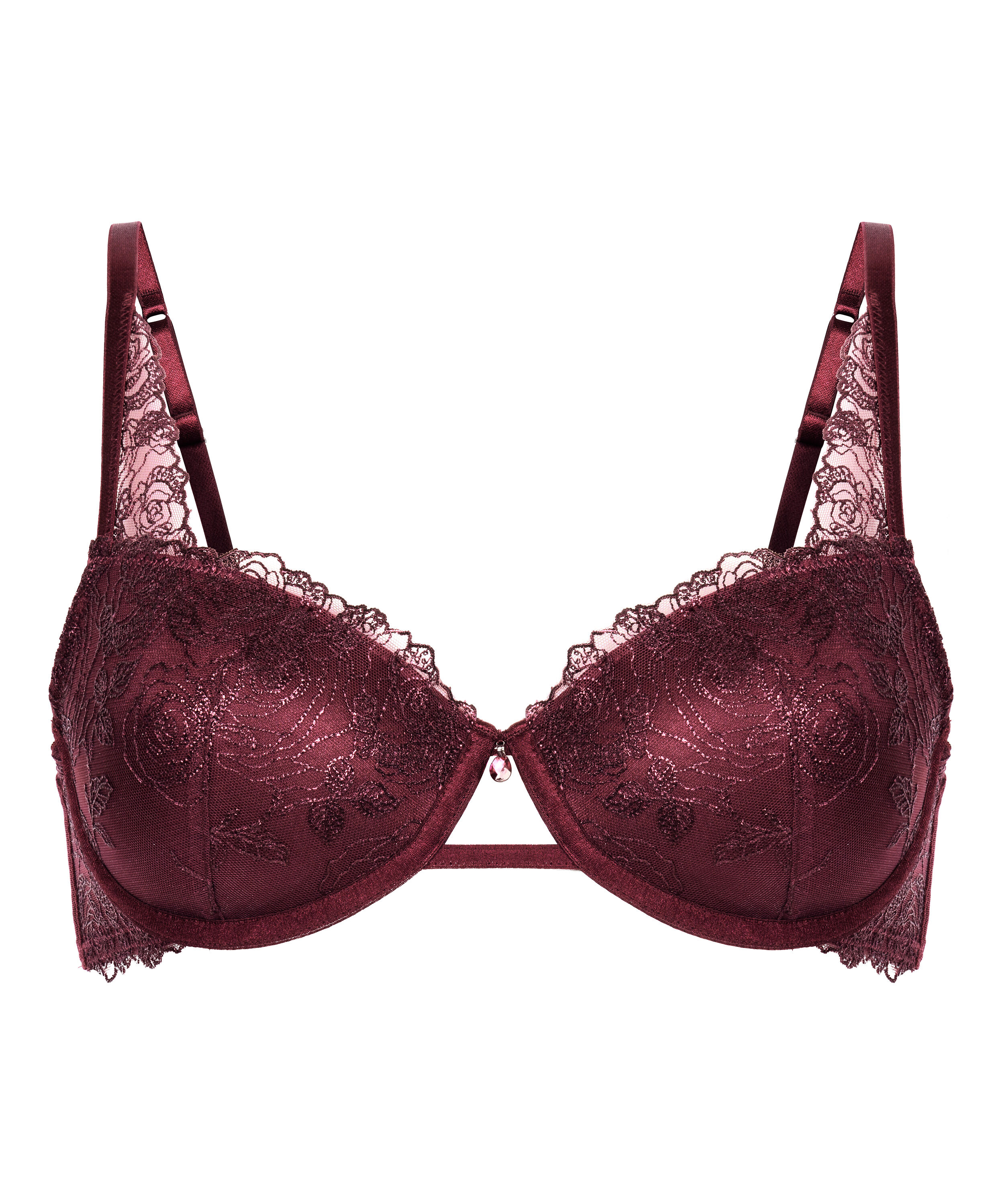 Soutien-gorge &agrave; armatures rembourr&eacute; Hollie, Pourpre