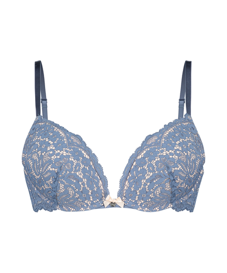 Voorgevormde push-up beugel bh Rose, Blauw