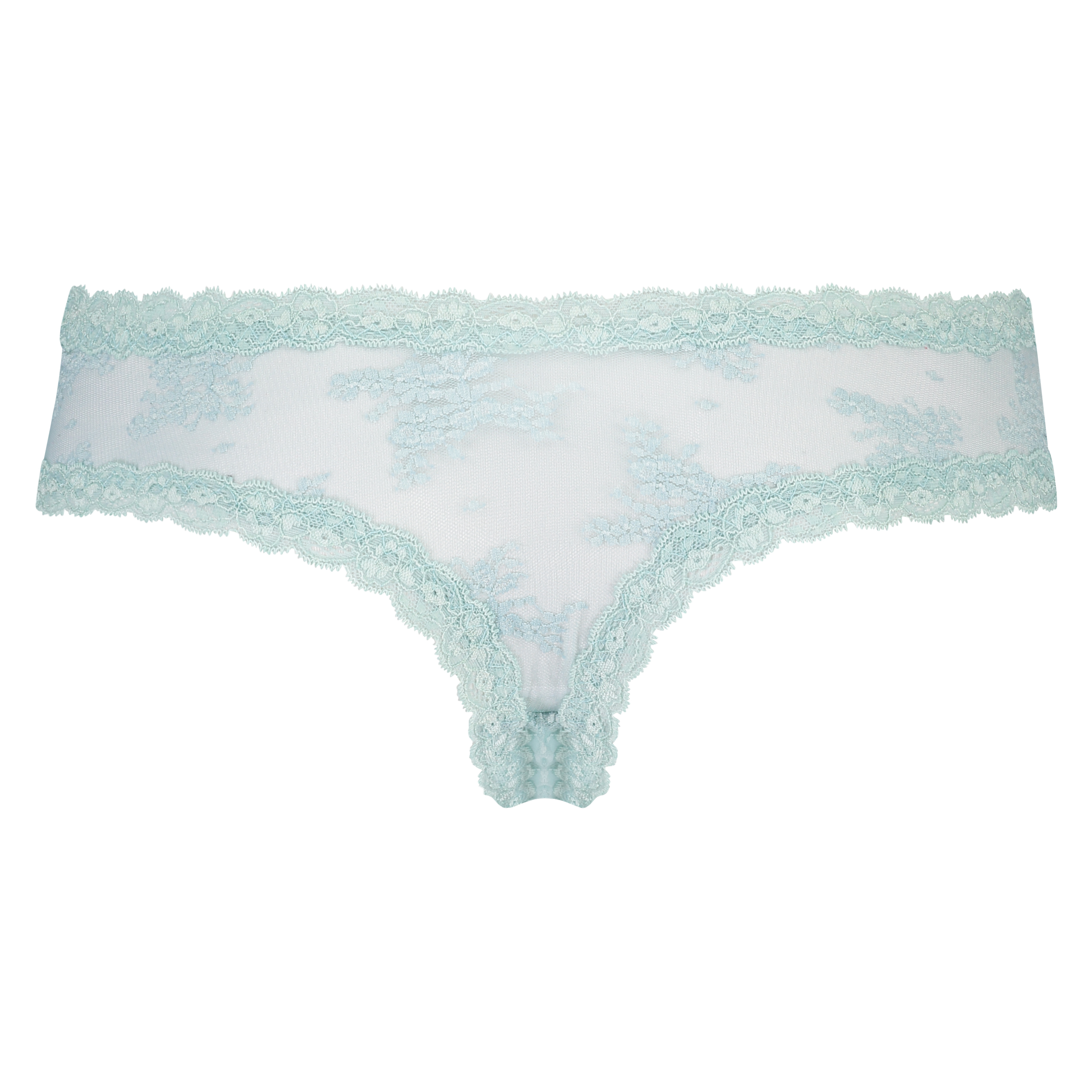 Brazilian V-shape Floral Mesh, Wit, main