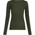 super soft Boothals shirt met Cashmere, Groen