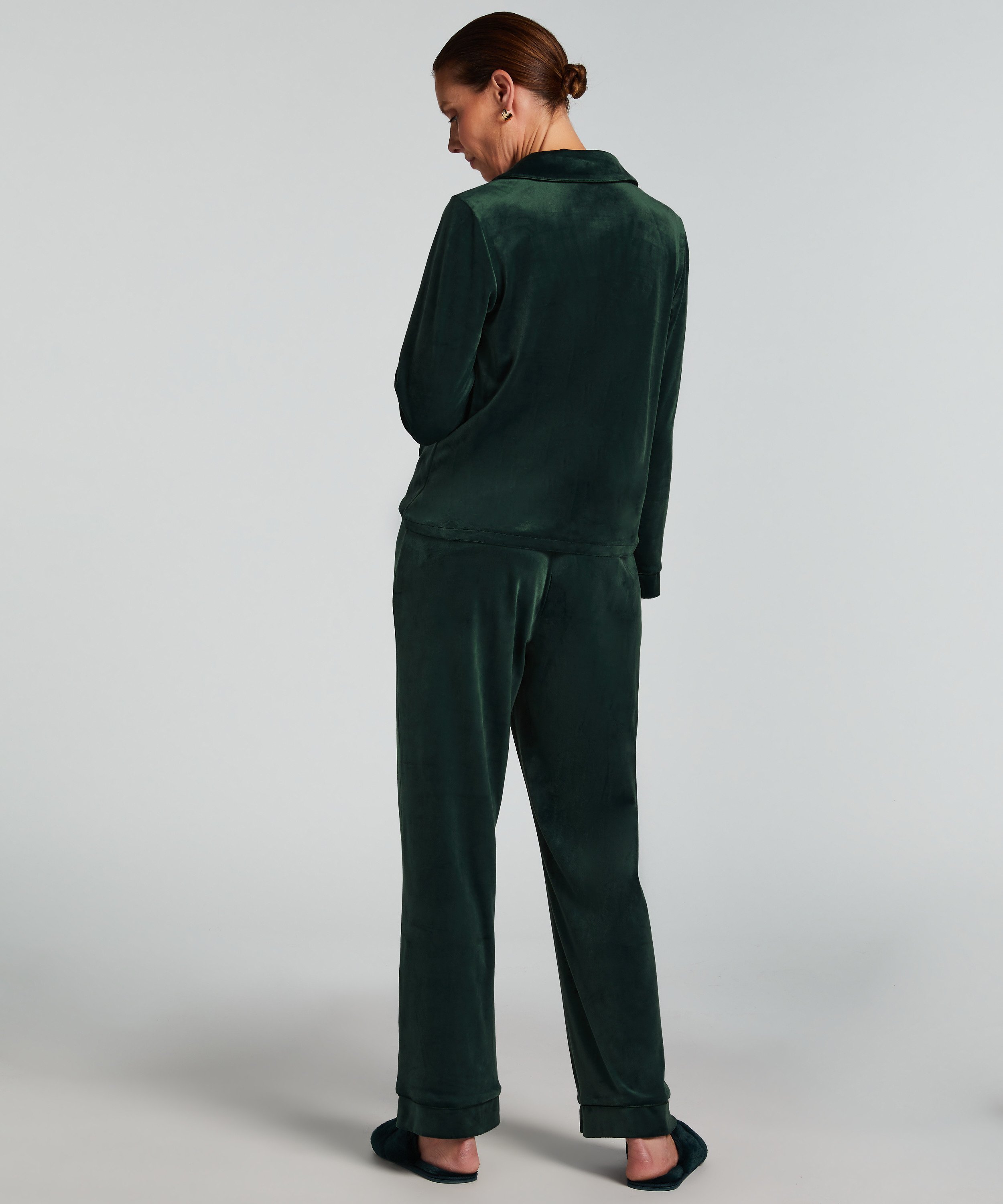 Pyjamabroek Velours, Groen, main
