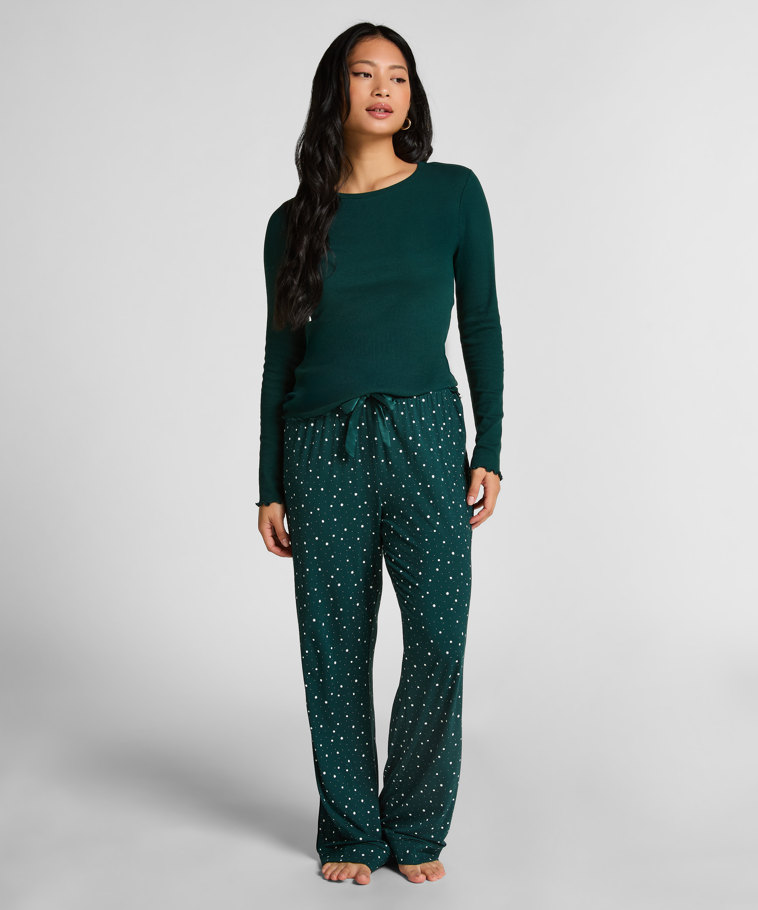Pantalon de pyjama Jersey, Vert, main