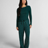 Pantalon de pyjama Jersey, Vert