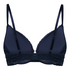 Voorgevormde push-up beugel bh Marine, Blauw