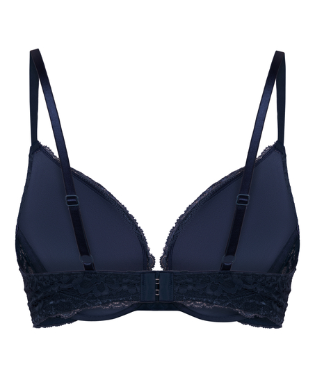 Voorgevormde push-up beugel bh Marine, Blauw