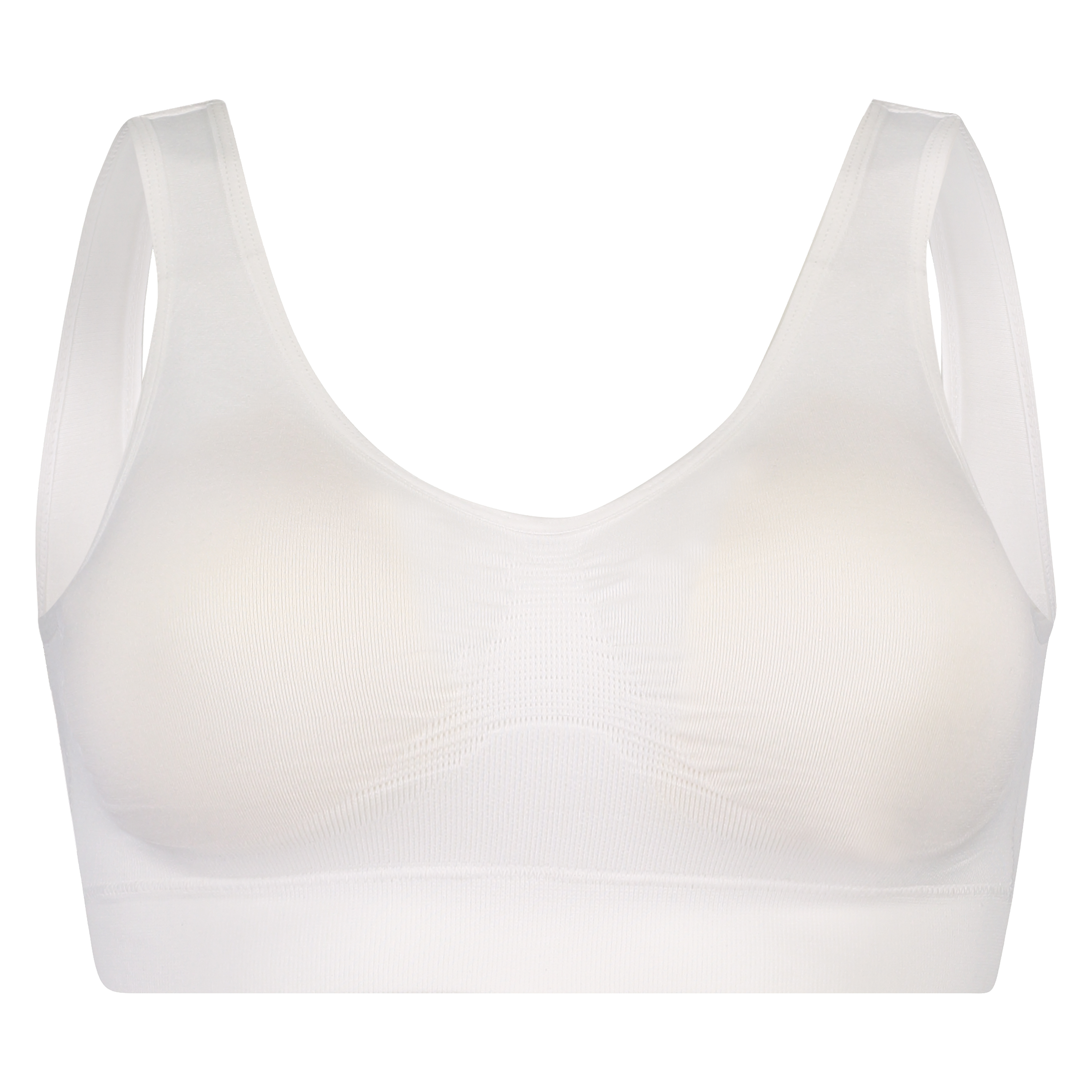 Top basic sans coutures, Blanc, main