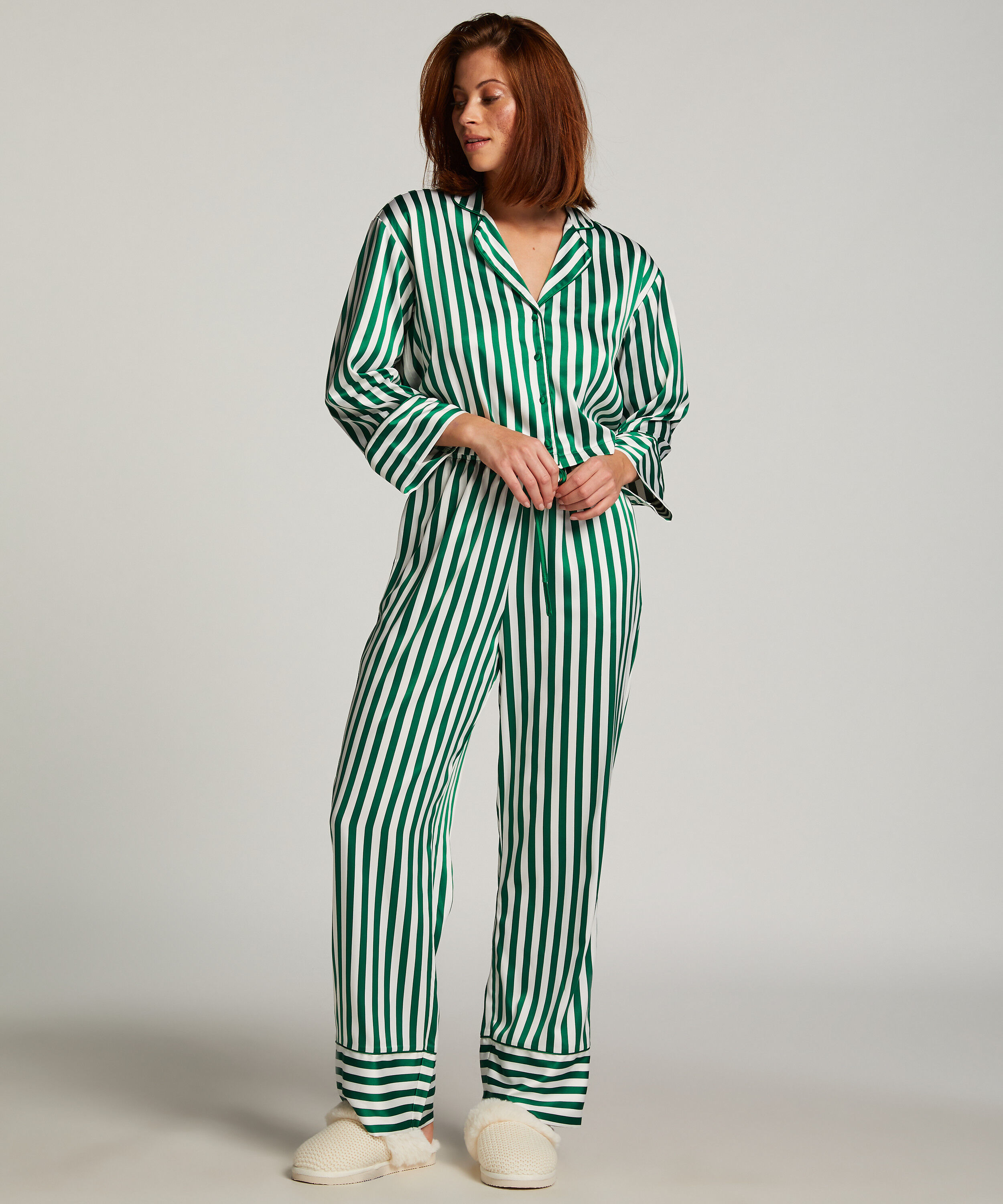 Pantalon Satin, Vert
