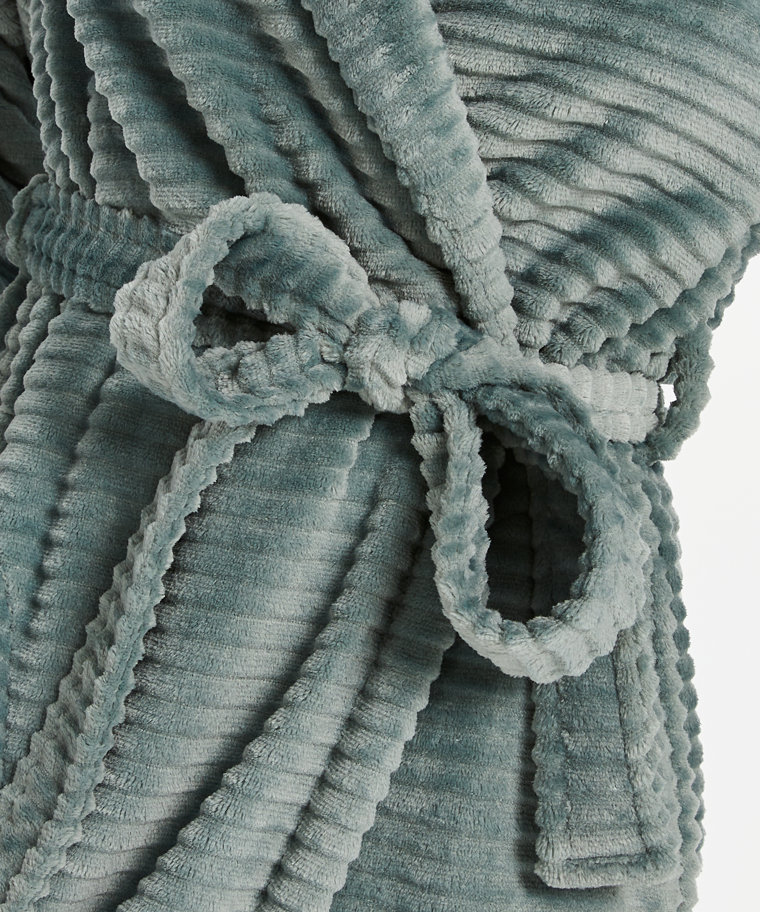 Korte badjas Fleece rib, Groen, main