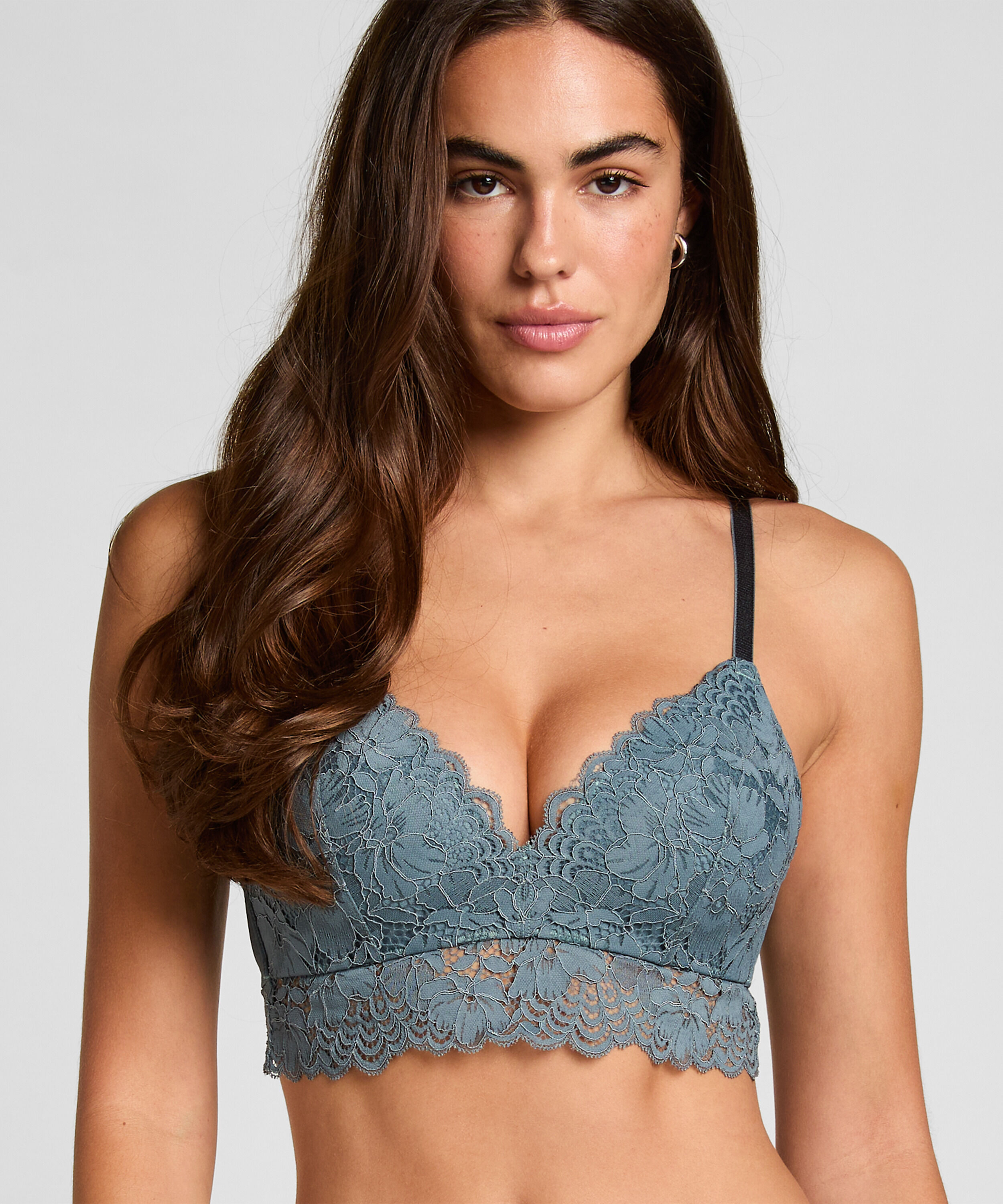 Voorgevormde bh zonder beugel Andrea, Blauw Voorgevormde bh zonder beugel Andrea, Blauw