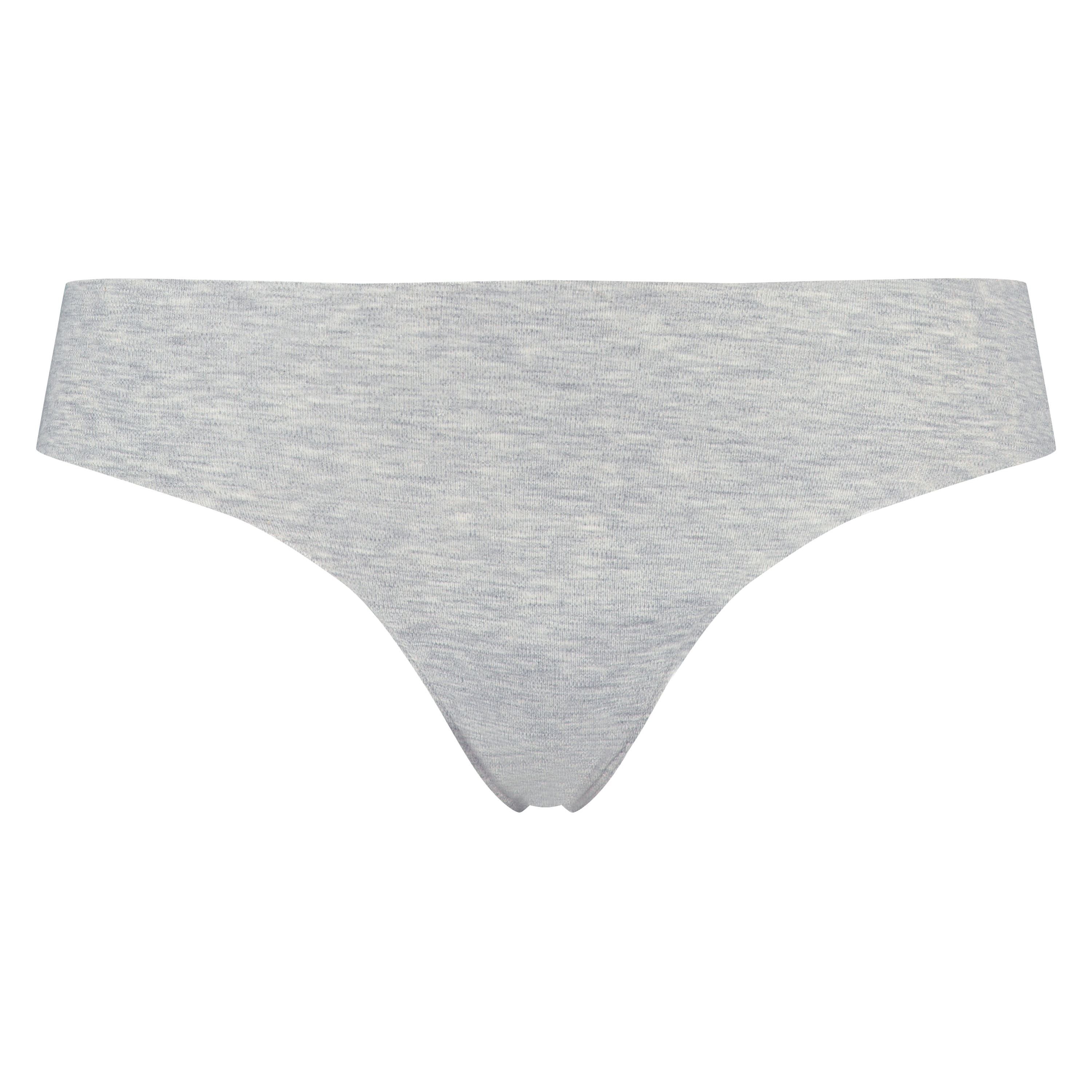 String invisible en coton, Gris, main