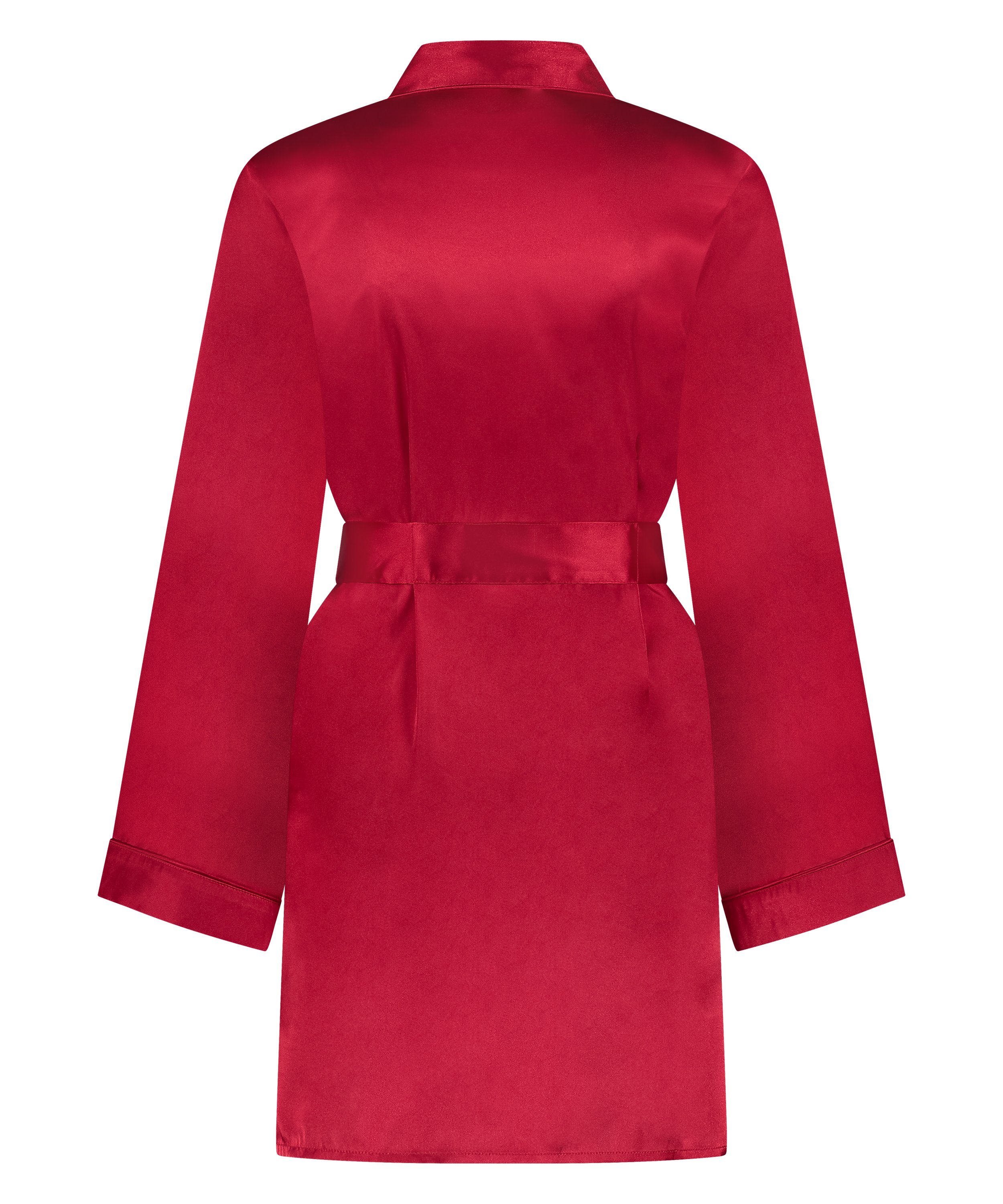 Kimono Satin, Rouge, main