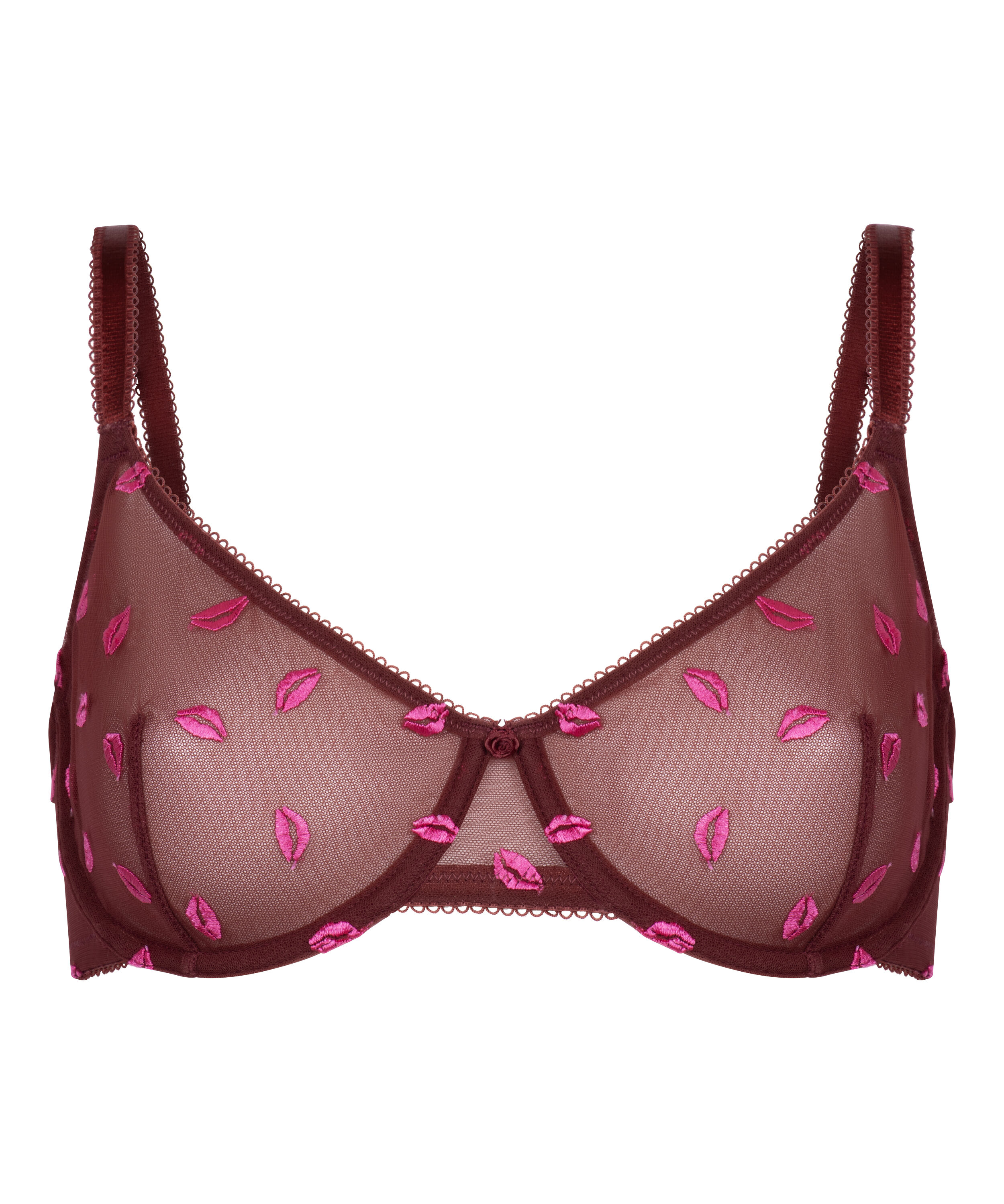 Soutien-gorge &agrave; armatures non-rembourr&eacute; Frida, Rouge