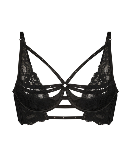 Soutien-gorge corbeille &agrave; armatures pr&eacute;form&eacute; Monroe, Noir