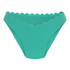 Slip de Bikini Échancrés Scallop, Vert