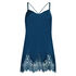 Slipdress Satin Lace Indra Petite, Blauw
