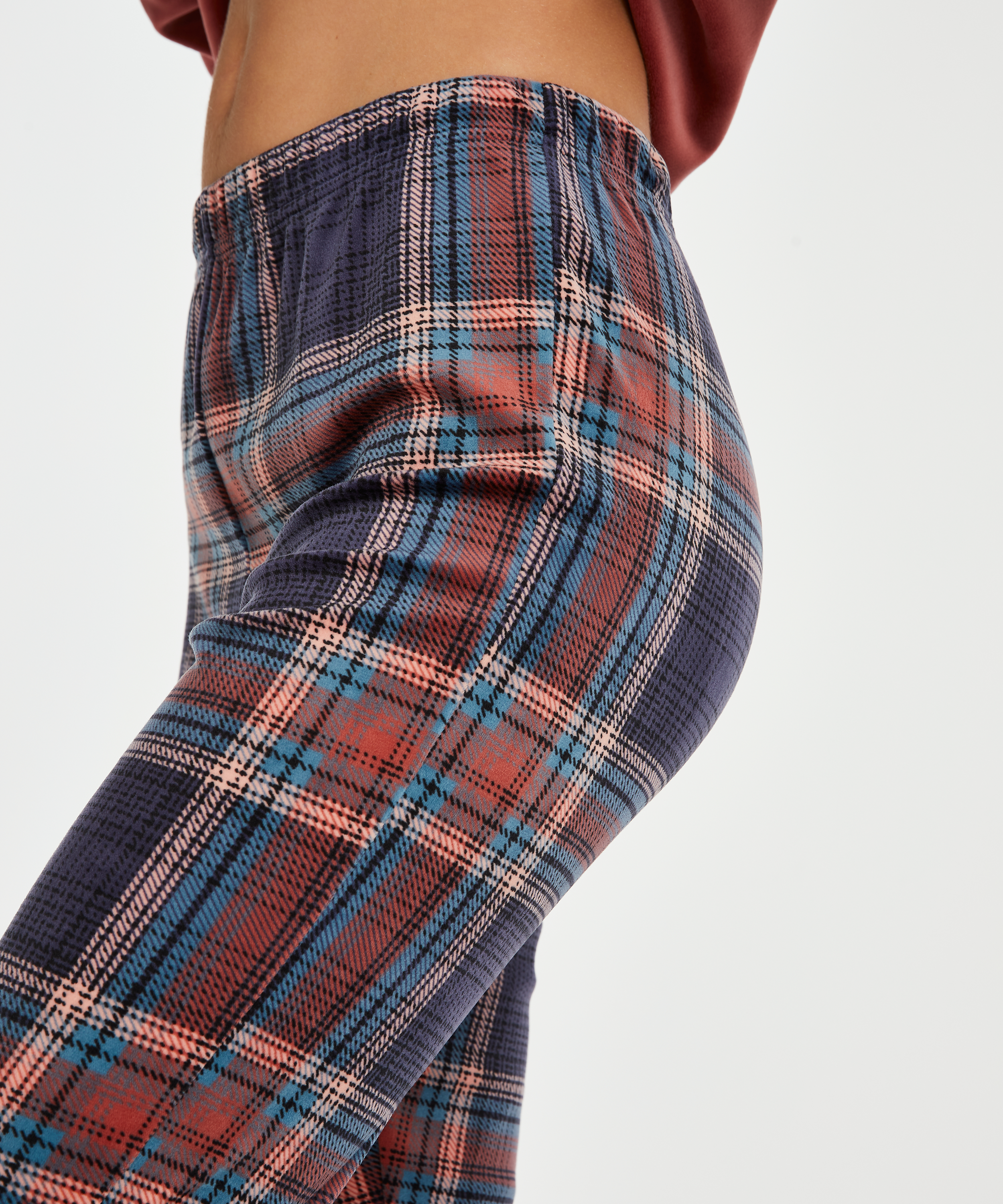 Legging Velours, Blauw, main