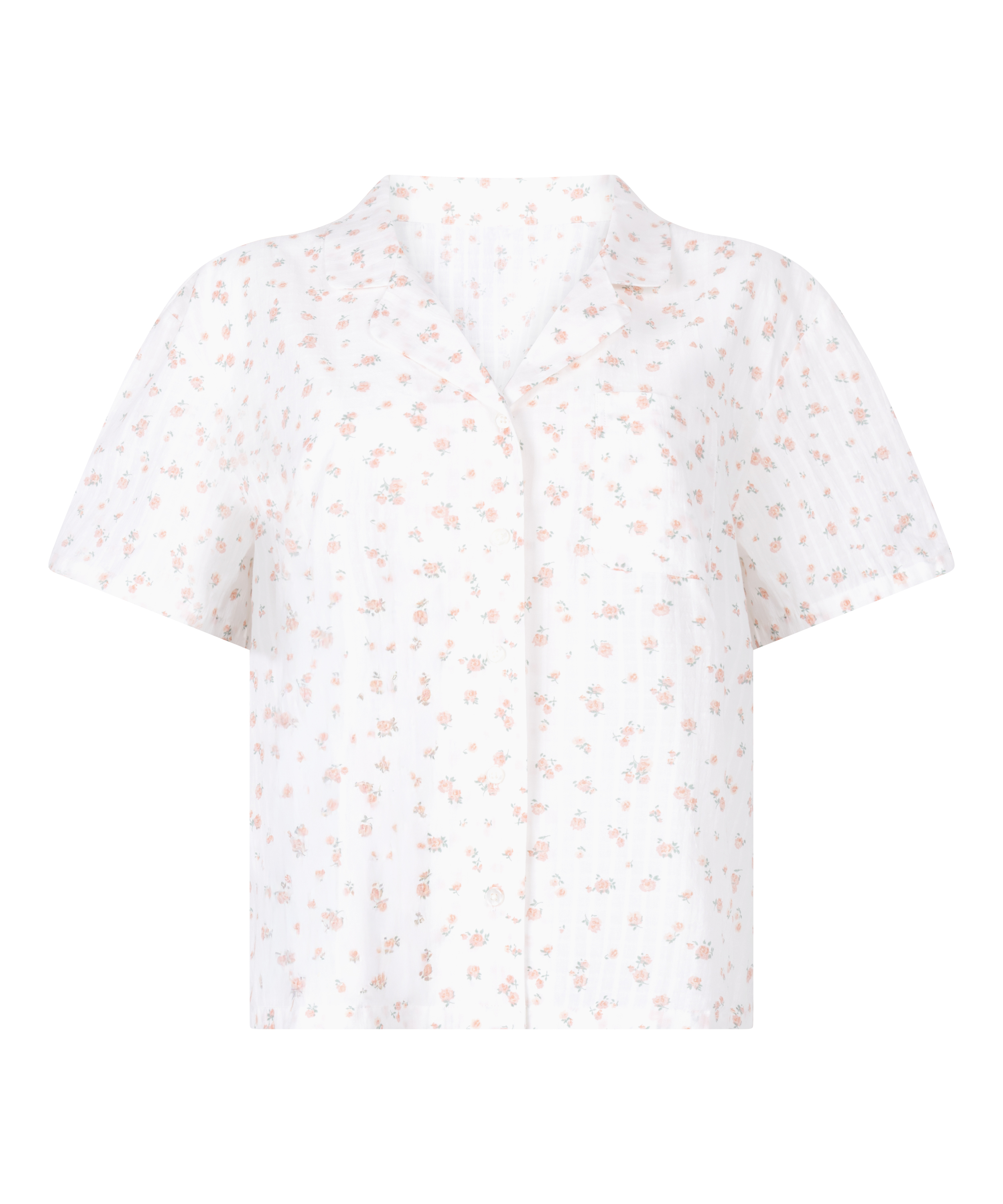 Veste de pyjama, Blanc, main