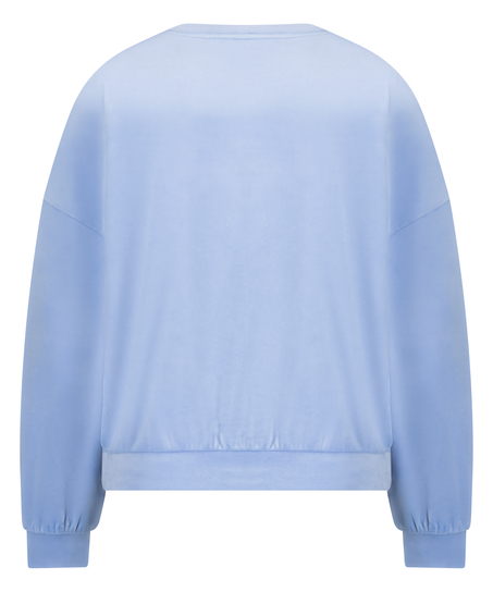 Velours Top, Blauw