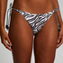 Cheeky Tanga Bikinibroekje Doha Zebra, Wit