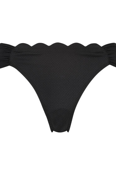 Hunkemöller Rio Bikinibroekje Scallop Zwart, foto 3