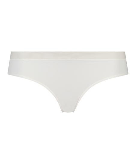 Slip brésilien en maille, Blanc