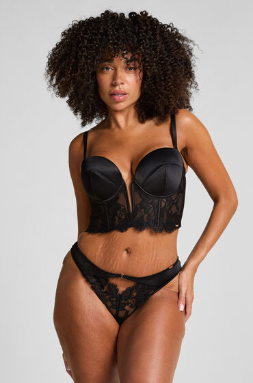 Hunkemöller Hoog Uitgesneden Brazilian Grace Zwart
