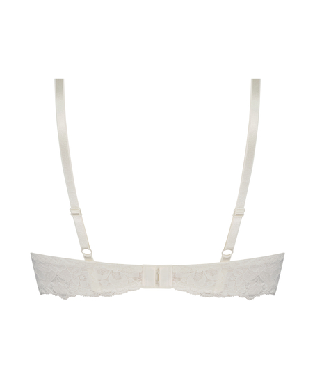 Soutien-gorge &agrave; armatures pr&eacute;form&eacute; push-up Marine, Blanc