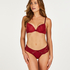 Soutien-gorge &agrave; armatures pr&eacute;form&eacute; Plunge, Rouge