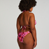 Triangel bikinitop Floral, Roze