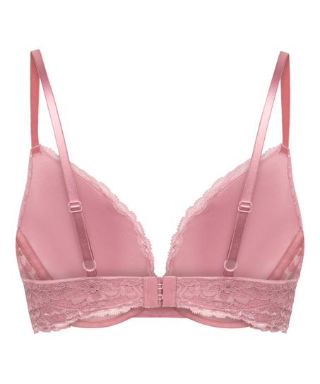 Voorgevormde push-up beugel bh Marine, Roze