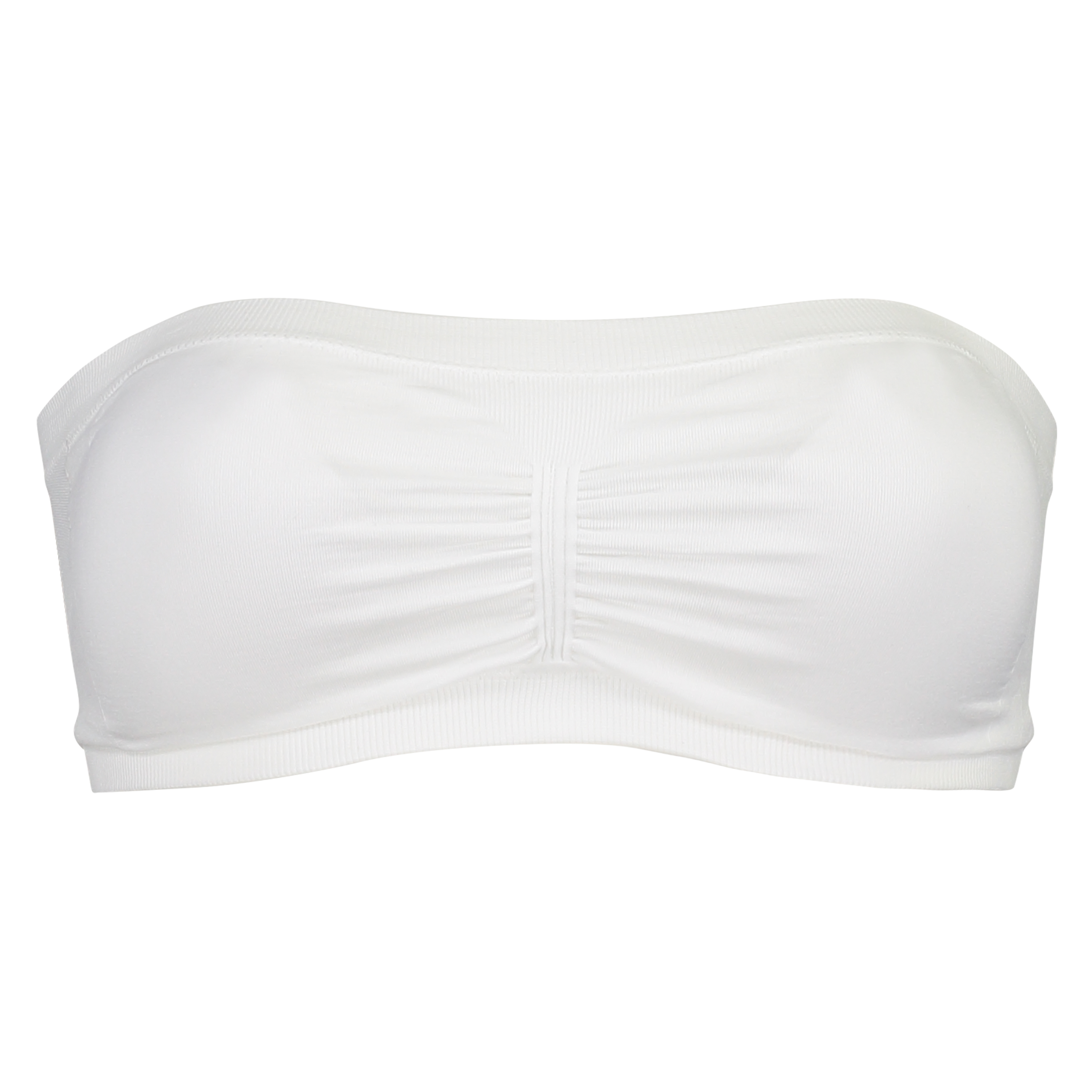 Naadloze bandeau top, Wit, main