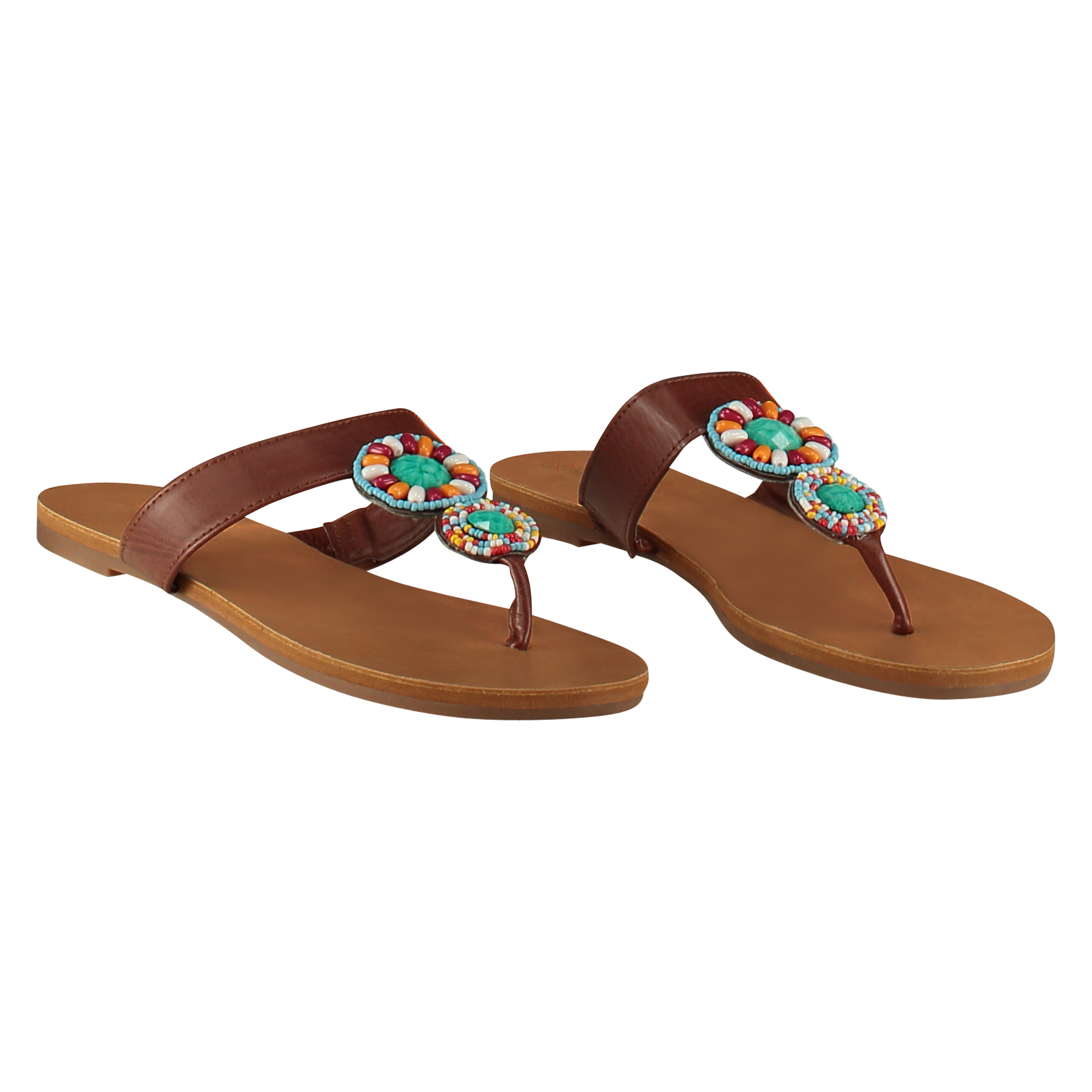 Flip-flops Rio beaded, Blauw, main