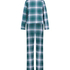 Lange pyjama set, Blauw