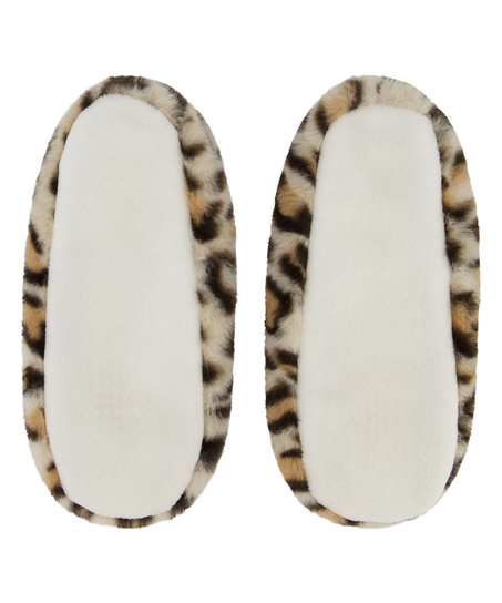 Cosy ballerina Leopard, Beige