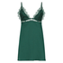 Slipdress Satin Holly, Groen