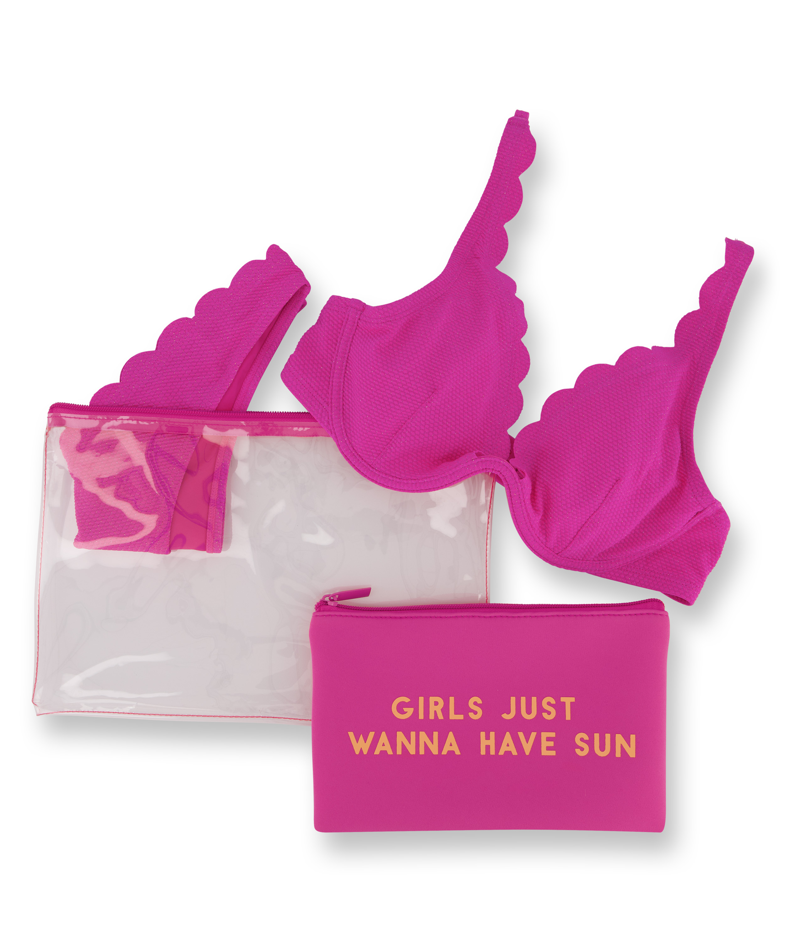 Pochette Bikini, Rose, main