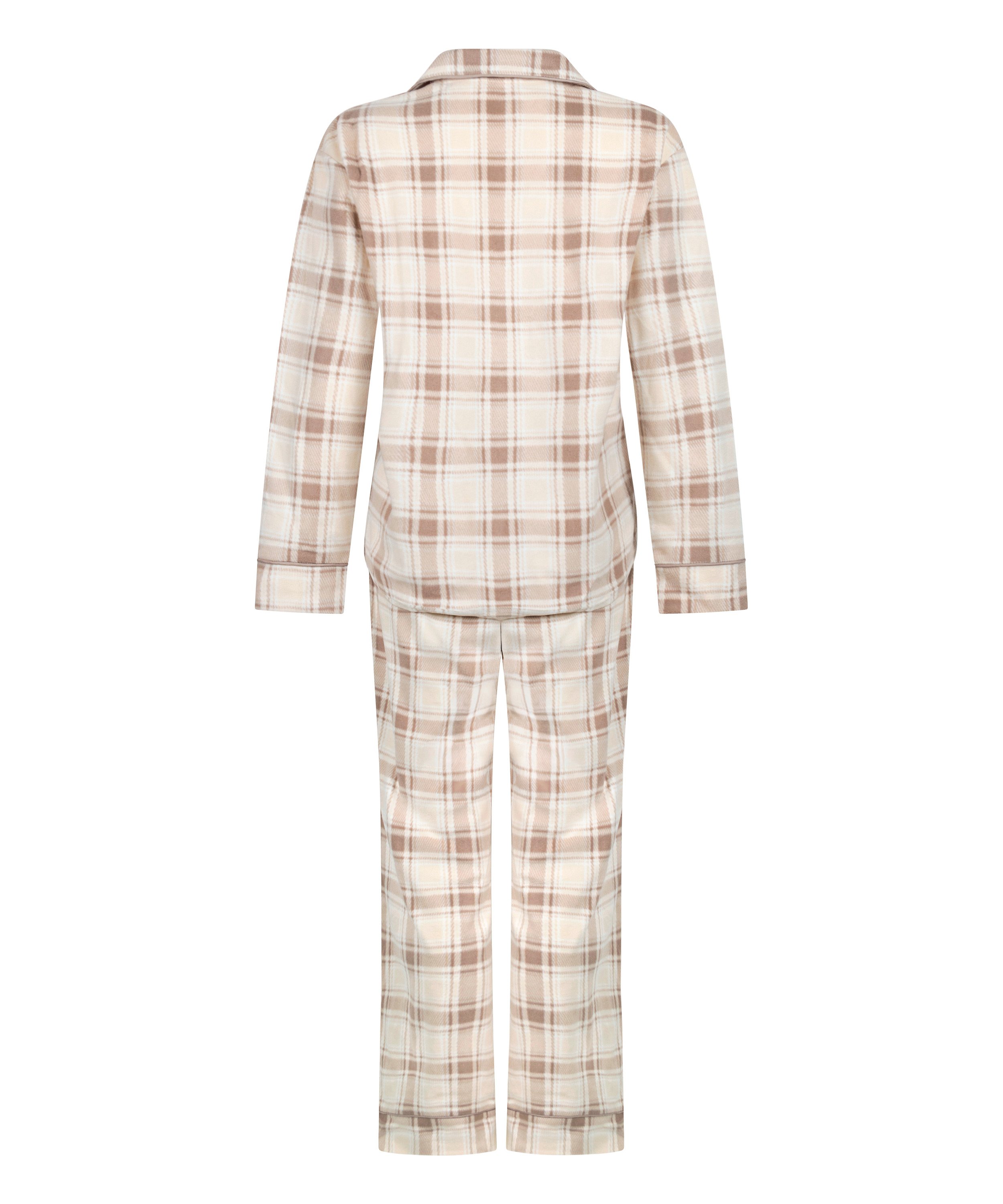 Polar fleece pyjamaset, Wit, main