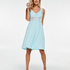 Slipdress Modal lace, Blauw