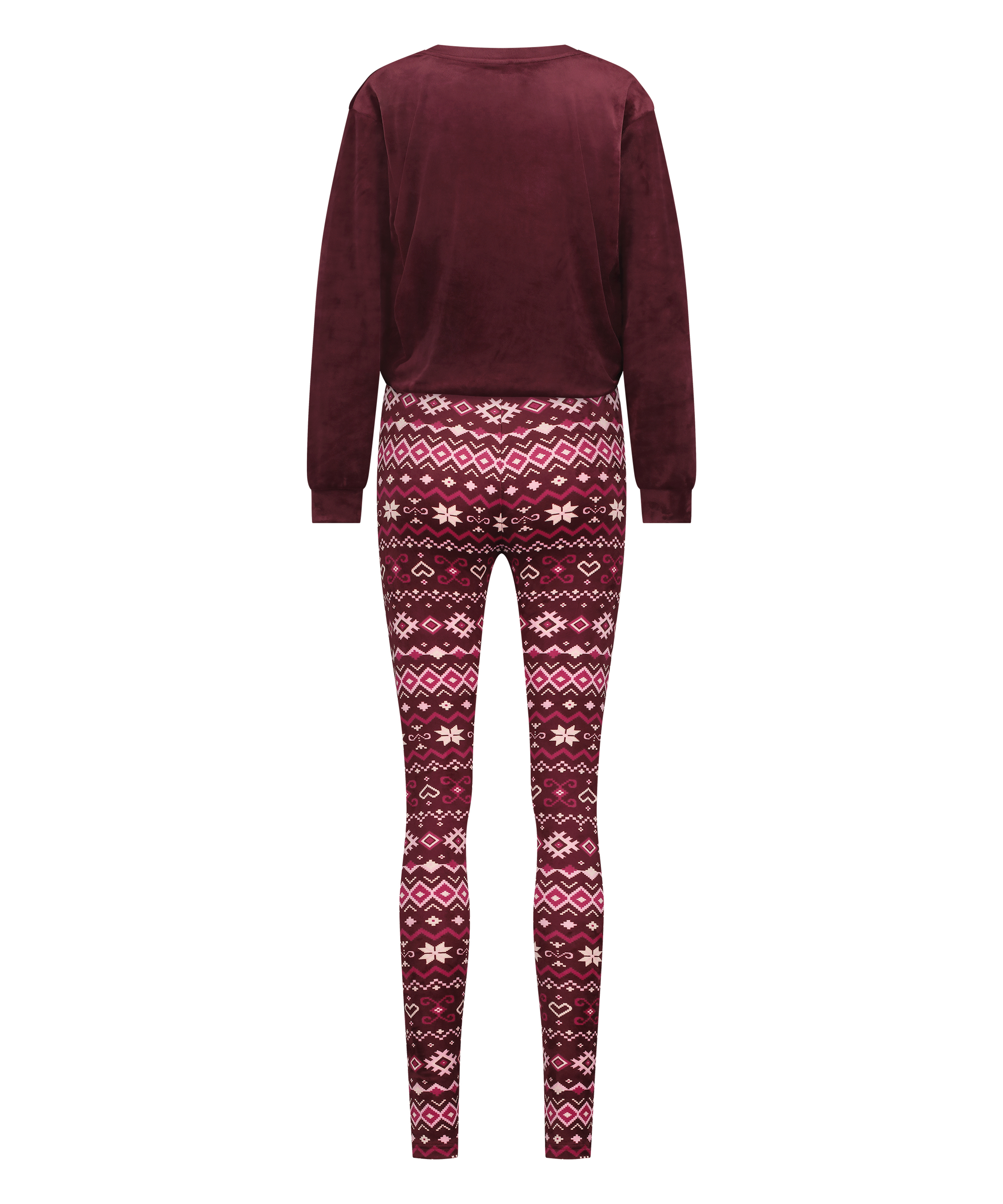 Pyjamaset met tas, Rood, main