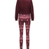 Pyjamaset met tas, Rood