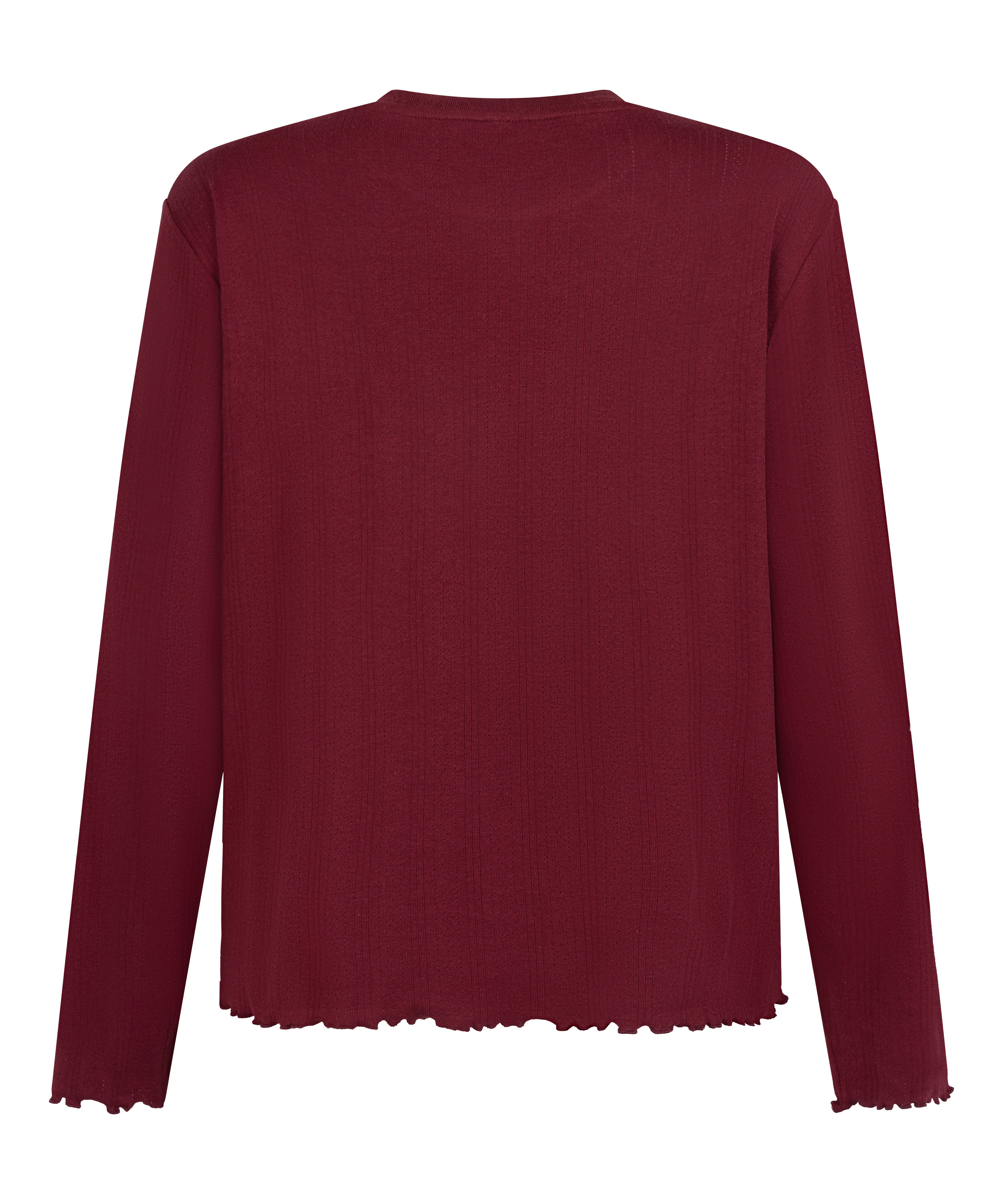 Pyjama Top Loose Pointelle, Rouge, main
