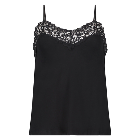 Cami Top A-line Jersey, Noir