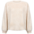 Top met lange mouwen Fluffy Fleece, Beige