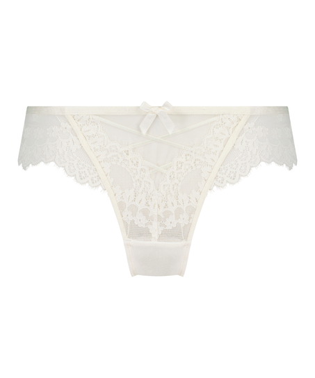 Slip brésilien Daisy, Blanc