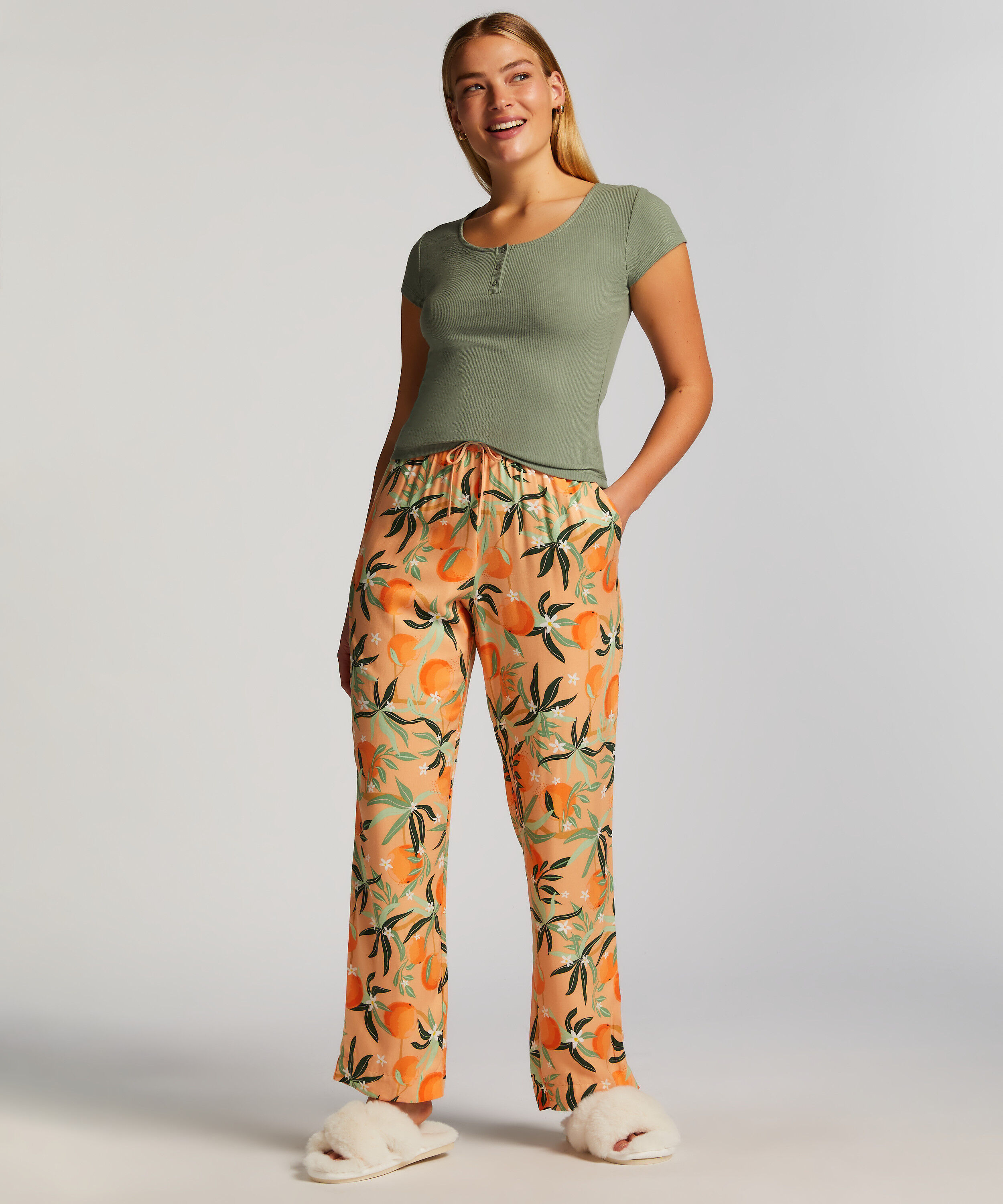 Pyjamabroek Woven, Roze