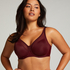 Soutien-gorge à armatures non-préformé minimiseur Nina, Pourpre