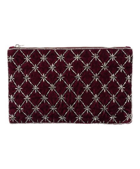 Pochette en perles, Pourpre