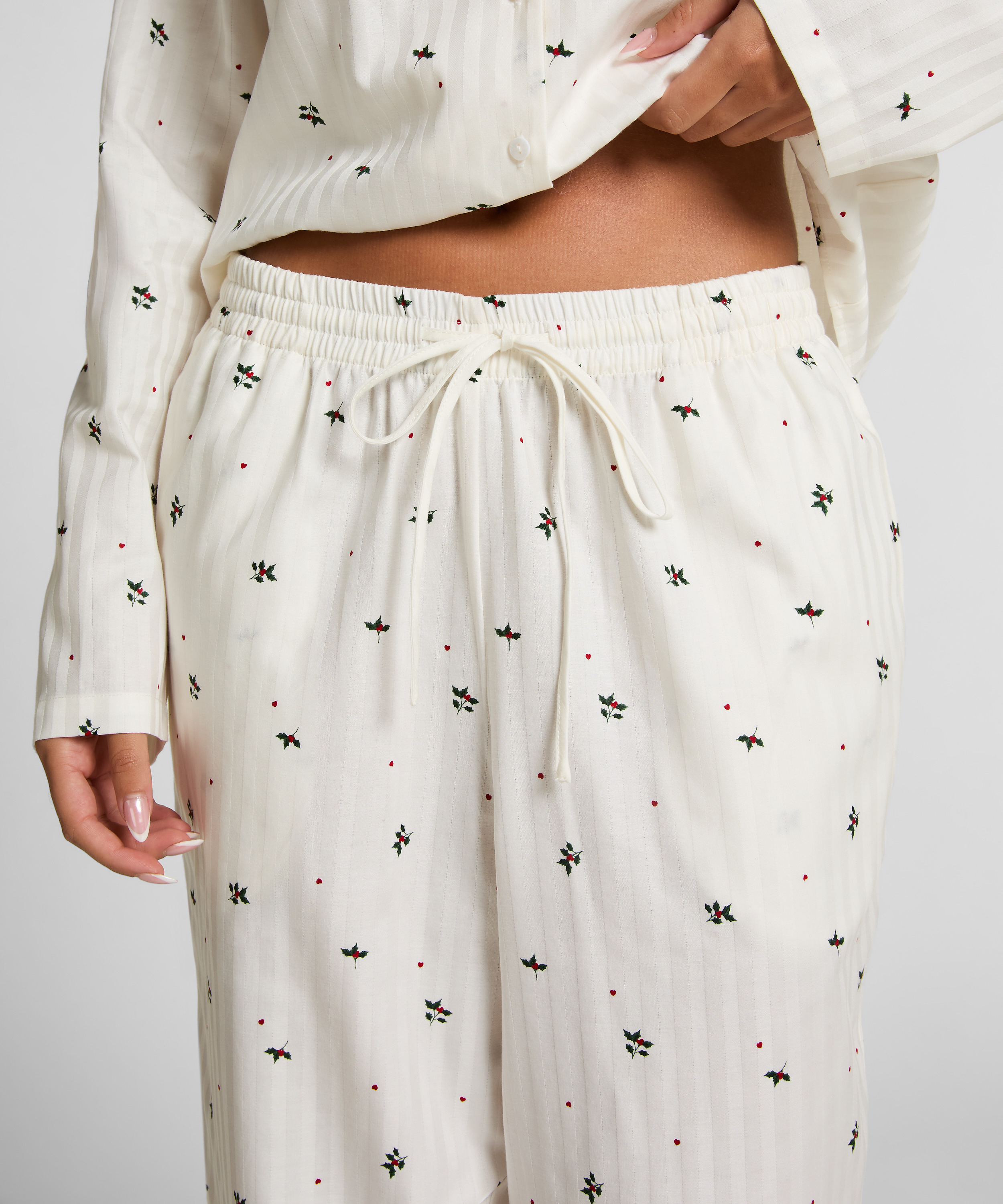 Petite Pyjamabroek Mistletoe, Wit, main