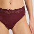 Slip taille haute Diva, Rouge