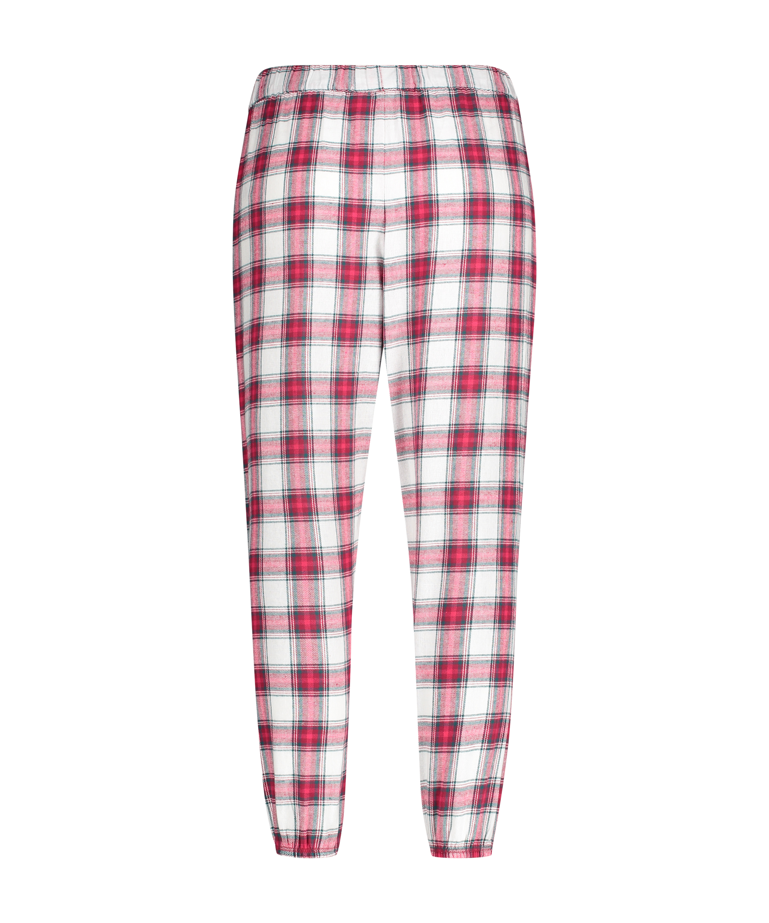 Petite Pyjamabroek Twill Check, Rood, main